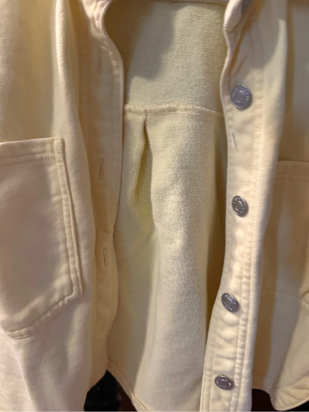 Z Supply Women's Yellow All Day Cropped Knit Jacket size XS
